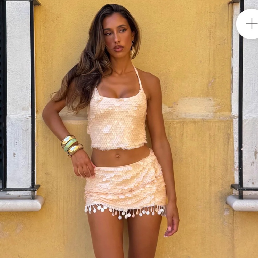 Outcast Sequin Halter Top